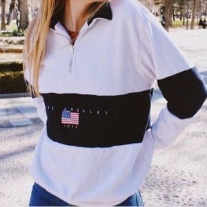 brandy melville quarter zip